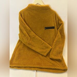 Women's Cozy Fleece Jacket - Mustard Tees2urdoor 3XL fleece pullover